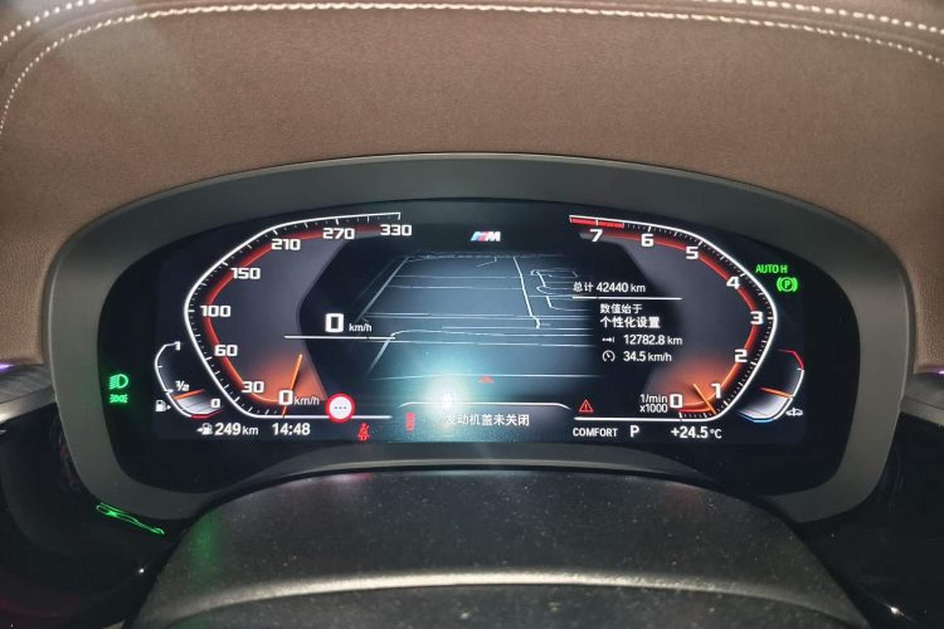 Used BMW 5 Series 2022 Restyled 530Li Luxury Edition M Sport Package Odometer Close Up