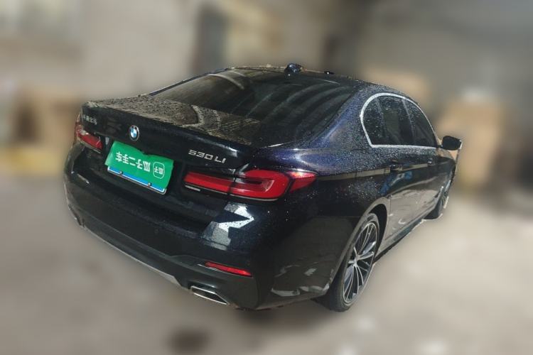 Used BMW 5 Series 2022 Second Facelift 530Li Leading Edition M Sport Package Rear Right 45 Deg