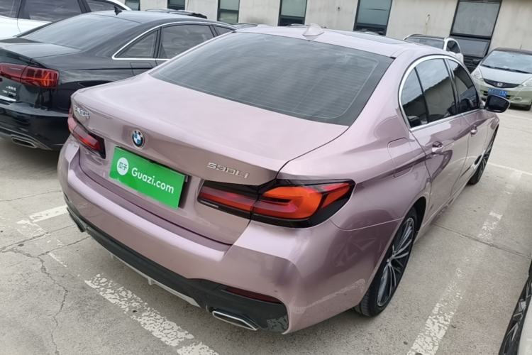 Used BMW 5 Series 2022 Second Facelift 530Li Leading Edition M Sport Package Rear Right 45 Deg