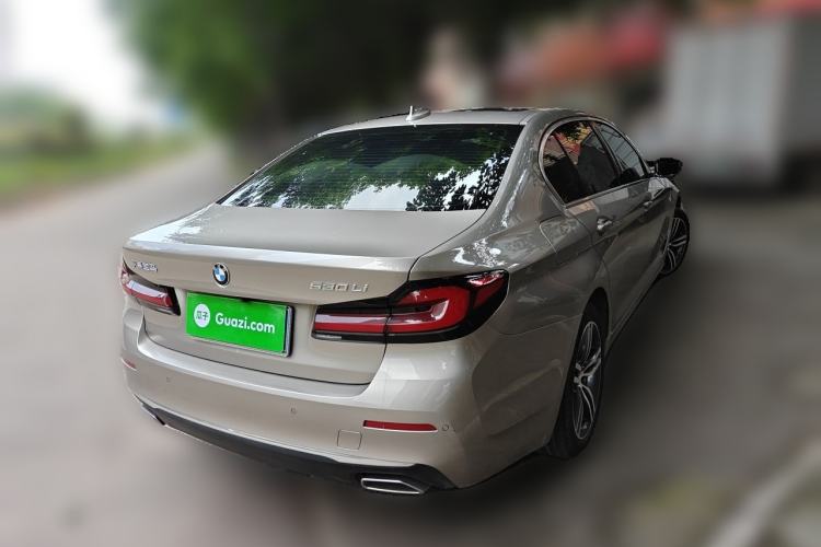 Used BMW 5 Series 2022 Updated 530Li Leading Edition Luxury Package Rear Right 45 Deg