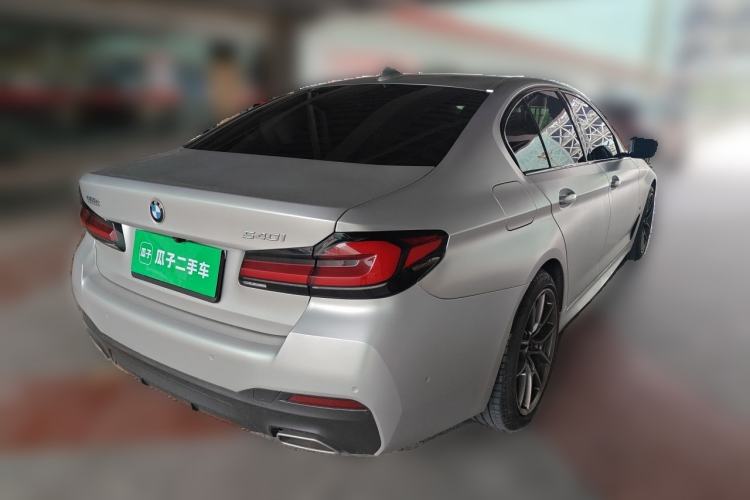 Used BMW 5 Series 2022 Second Facelift 540i Sport Line M Sport Package Rear Right 45 Deg
