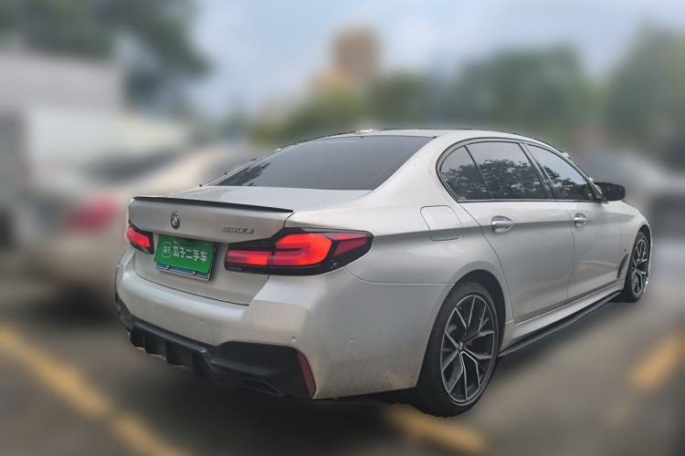 Used BMW 5 Series 2022 Second Facelift 530Li Luxury Version M Sport Package Rear Right 45 Deg
