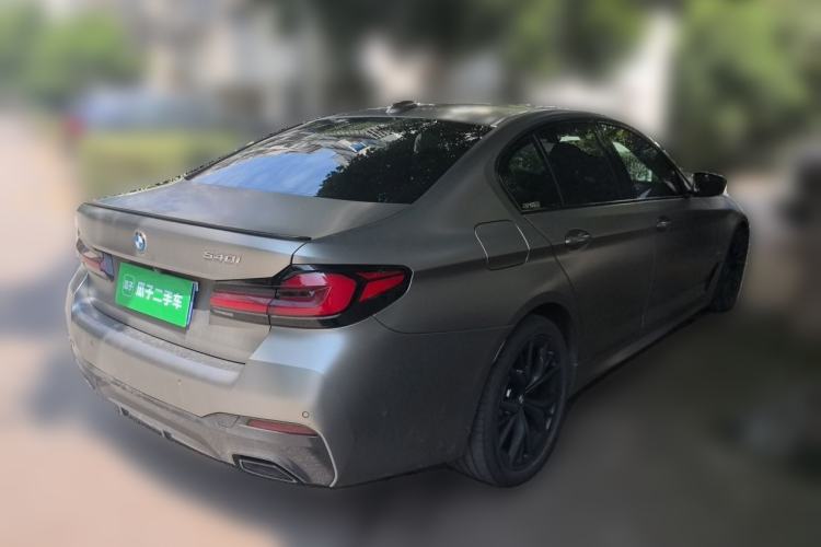 Used BMW 5 Series 2022 540i Sport Line M Sport Package Rear Right 45 Deg