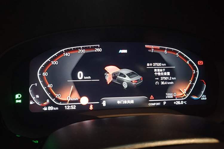 Used BMW 5 Series 2022 Second Facelift 530Li Luxury Version M Sport Package Instrument Cluster