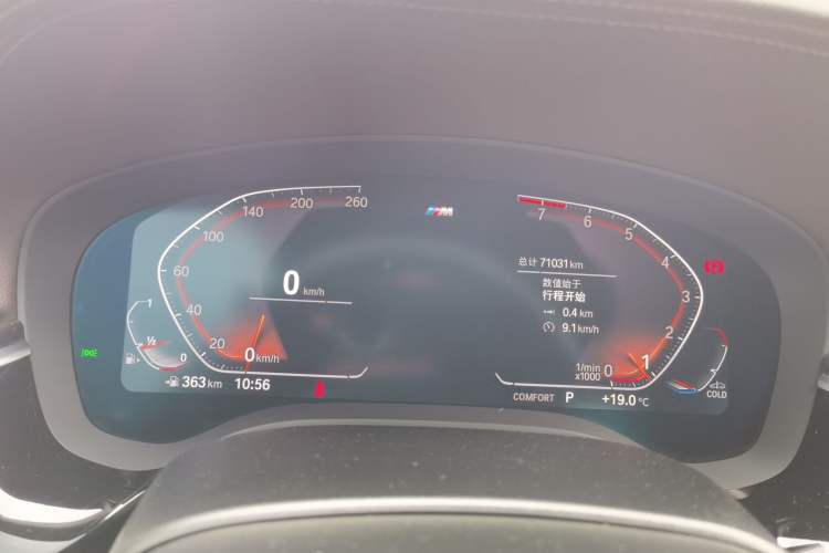 Used BMW 5 Series 2022 Restyled 525Li M Sport Package Odometer Close Up