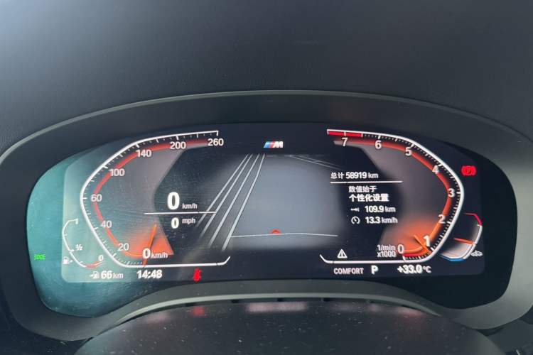 Used BMW 5 Series 2022 Restyled 525Li M Sport Package Odometer Close Up
