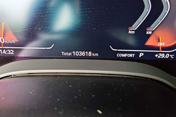 Used BMW 5 Series 2022 Restyled 525Li M Sport Package Odometer Close Up