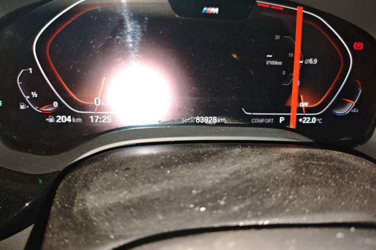 Used BMW 5 Series 2022 525Li M Sport Package Odometer Close Up