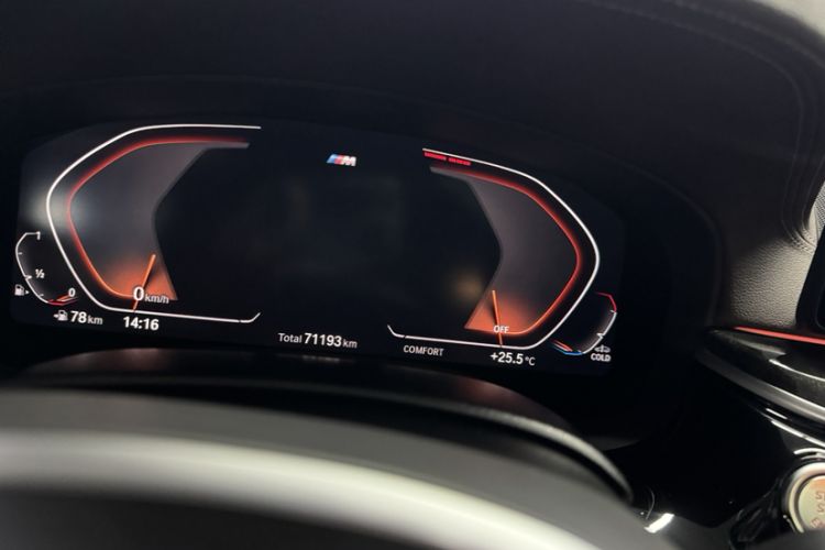 Used BMW 5 Series 2022 Restyled 525Li M Sport Package Odometer Close Up