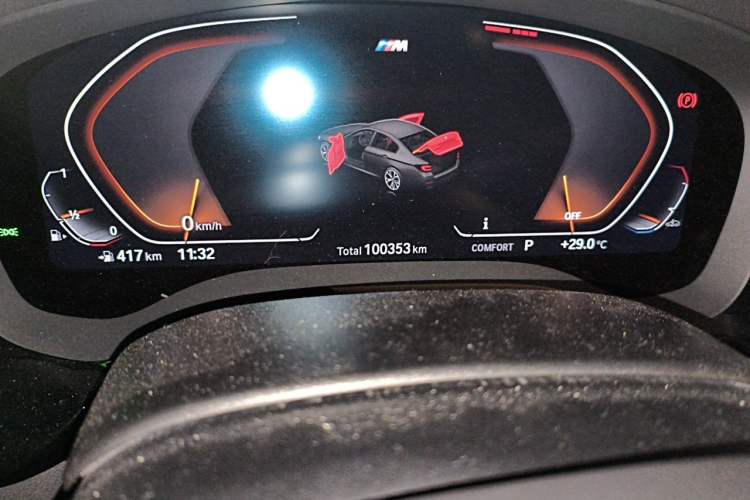 Used BMW 5 Series 2022 Restyled 530Li Leading Edition M Sport Package Odometer Close Up