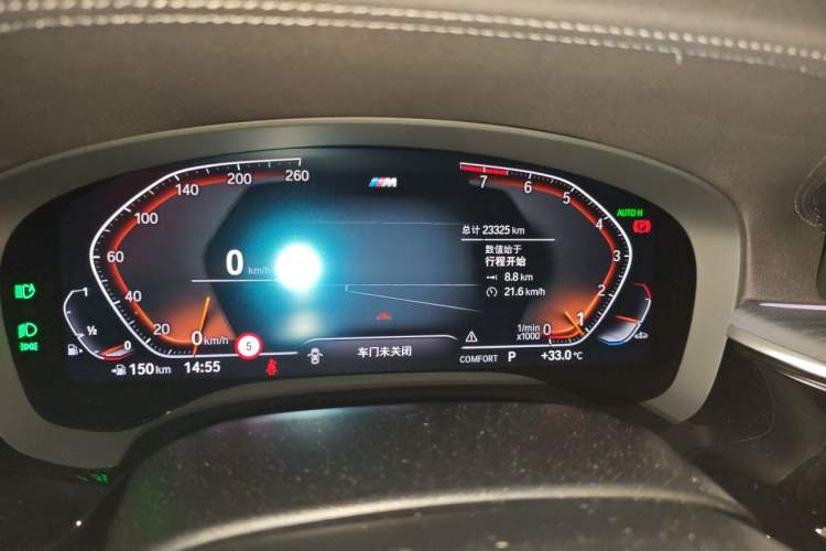 Used BMW 5 Series 2022 Second Facelift 530Li Luxury Version M Sport Package Odometer Close Up