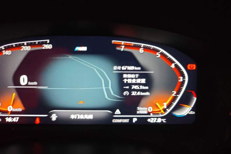 Used BMW 5 Series 2022 Restyled 530Li Leading Edition M Sport Package Odometer Close Up