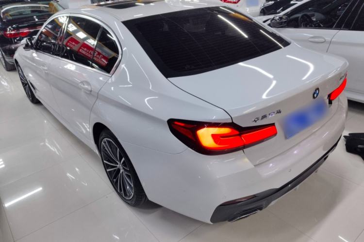 Used BMW 5 Series 2022 Second Facelift 530Li Leading Edition M Sport Package Rear Left 45 Deg