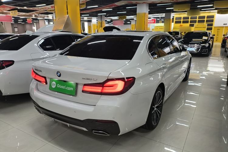 Used BMW 5 Series 2022 Second Facelift 530Li Leading Edition M Sport Package Rear Right 45 Deg