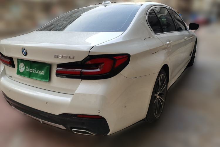 Used BMW 5 Series 2022 Second Facelift 530Li xDrive M Sport Package Rear Right 45 Deg