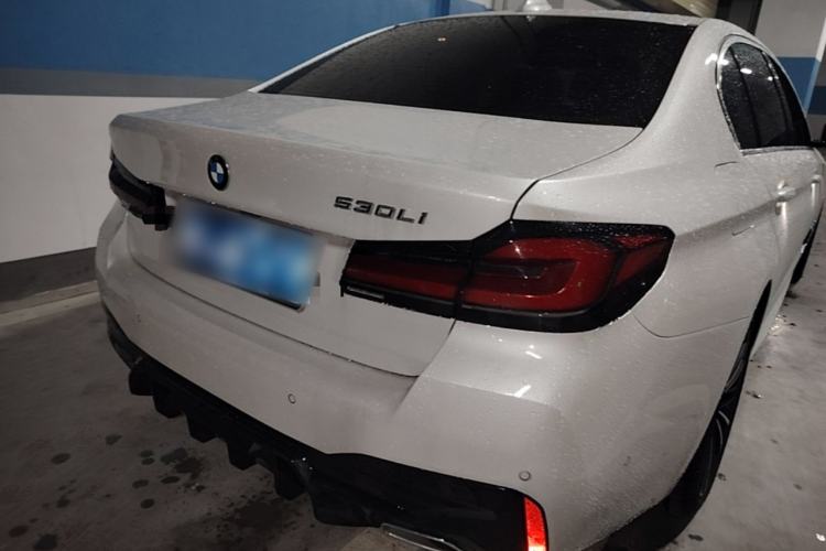 Used BMW 5 Series 2022 Second Facelift 530Li Leading Edition M Sport Package Rear Right 45 Deg