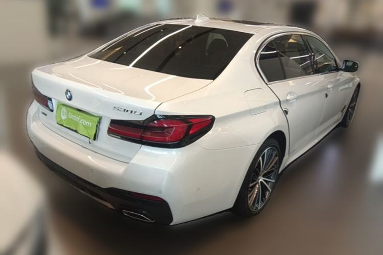 Used BMW 5 Series 2022 Second Facelift 530Li Leading Edition M Sport Package Rear Right 45 Deg