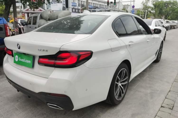 Used BMW 5 Series 2022 Second Facelift 525i M Sport Package Rear Right 45 Deg