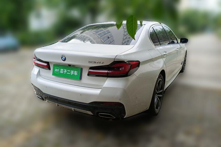 Used BMW 5 Series 2022 Second Facelift 525Li M Sport Package Rear Right 45 Deg