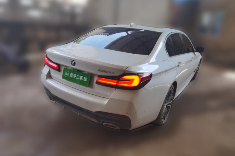 Used BMW 5 Series 2022 Second Facelift 530Li Leading Edition M Sport Package Rear Right 45 Deg