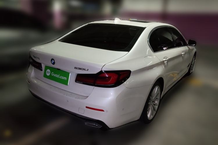 Used BMW 5 Series 2022 Second Facelift 530Li Luxury Edition Premium Package Rear Right 45 Deg