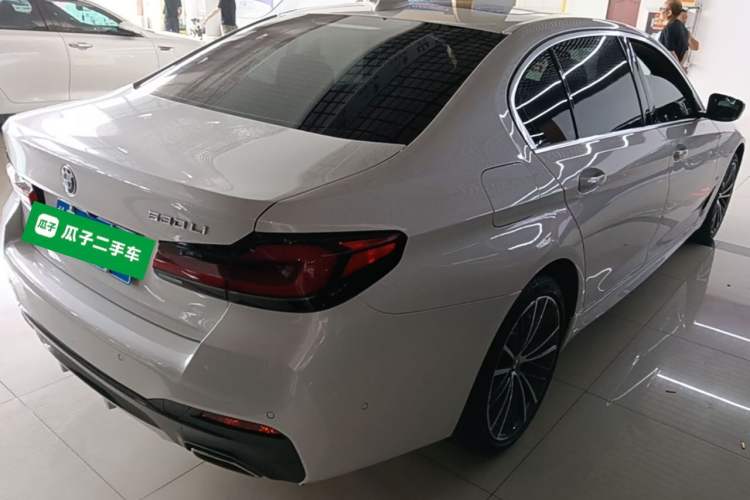 Used BMW 5 Series 2022 Second Facelift 530Li Leading Edition M Sport Package Rear Right 45 Deg