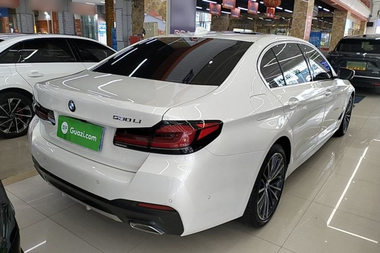 Used BMW 5 Series 2022 Second Facelift 530Li Leading Edition M Sport Package Rear Right 45 Deg