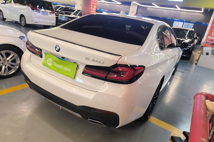 Used BMW 5 Series 2022 Second Facelift 530Li Leading Edition M Sport Package Rear Right 45 Deg