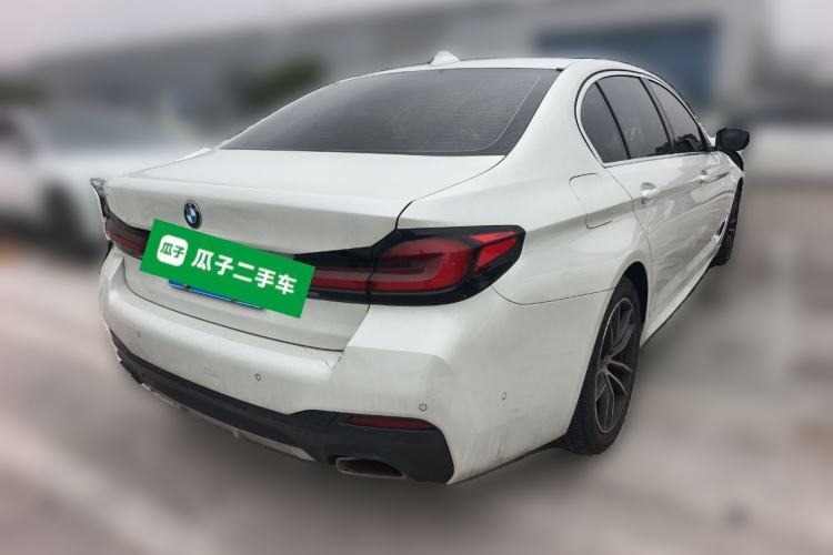 Used BMW 5 Series 2022 Second Facelift 525Li M Sport Package Rear Right 45 Deg