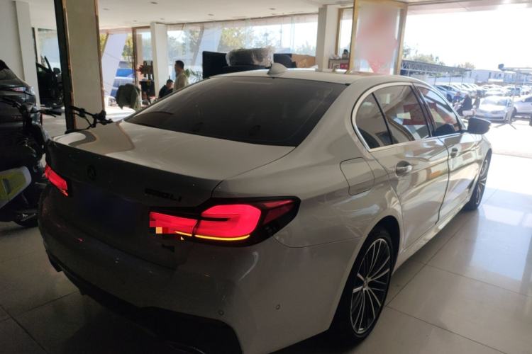 Used BMW 5 Series 2022 Second Facelift 530Li Leading Edition M Sport Package Rear Right 45 Deg