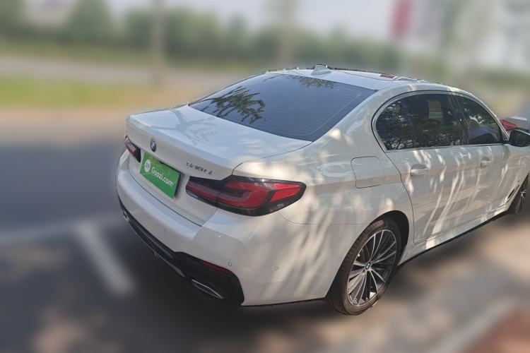 Used BMW 5 Series 2022 Second Facelift 530Li Leading Edition M Sport Package Rear Right 45 Deg