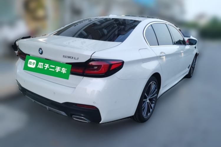 Used BMW 5 Series 2022 530Li Leading Model M Sport Package Rear Right 45 Deg