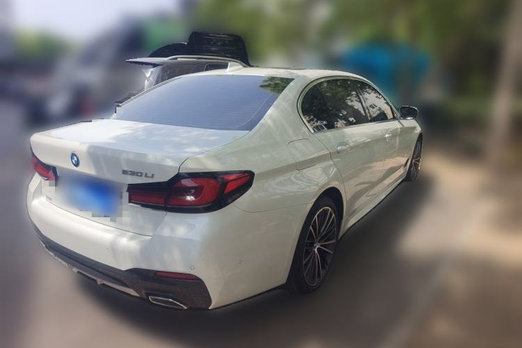 Used BMW 5 Series 2022 530Li xDrive M Sport Package Rear Right 45 Deg