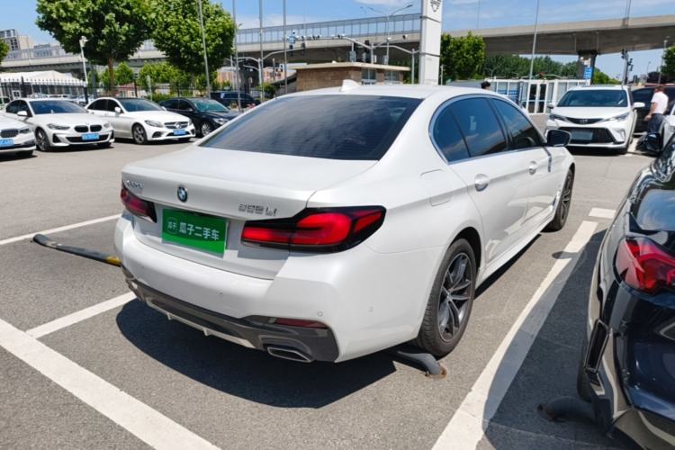 Used BMW 5 Series 2022 Second Facelift 525Li M Sport Package Rear Right 45 Deg