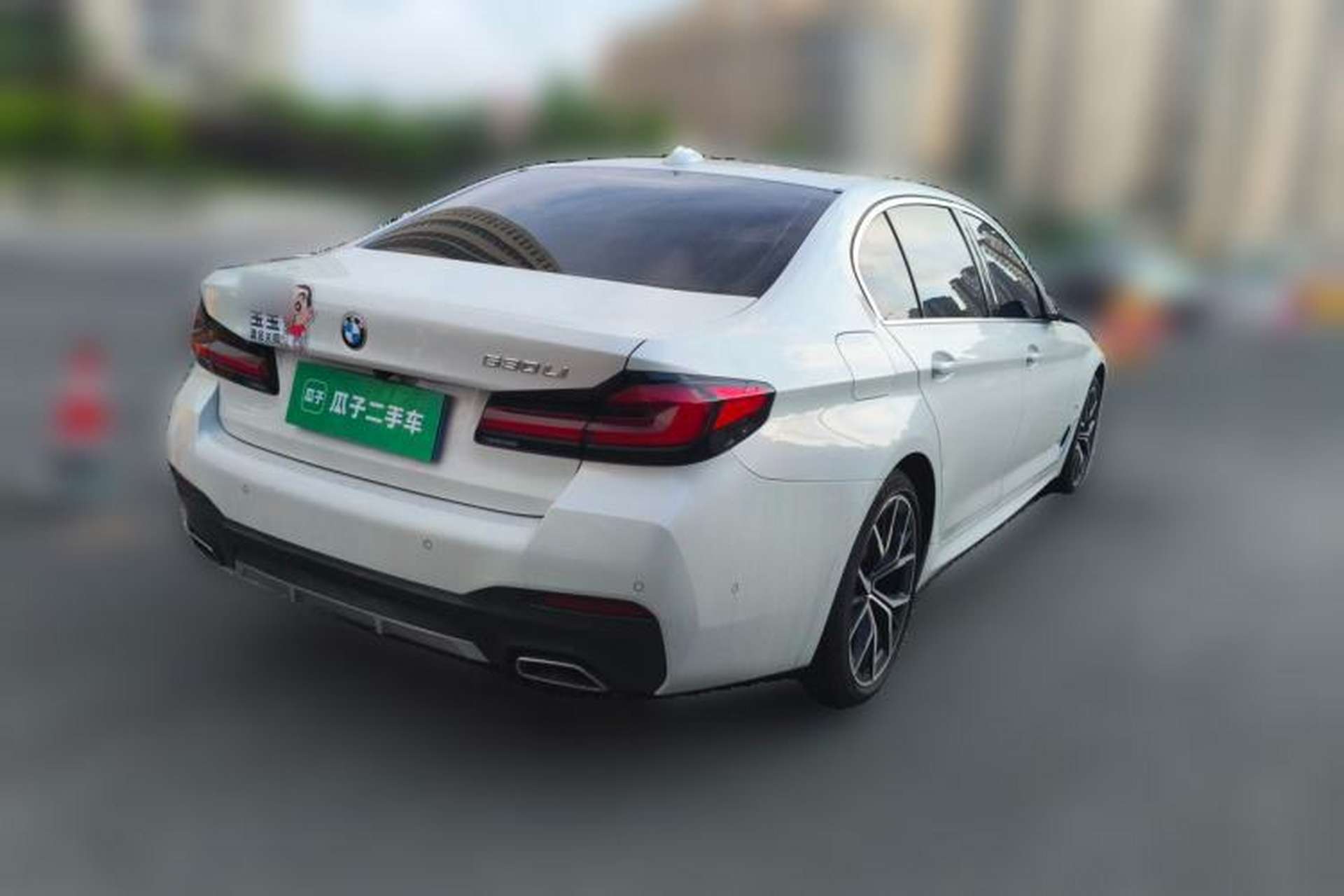 Used BMW 5 Series 2022 Restyled 530Li Luxury Edition M Sport Package Rear Right 45 Deg
