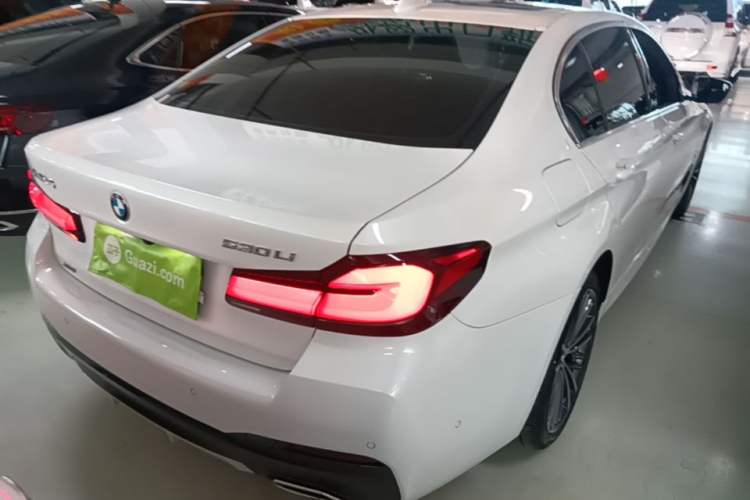 Used BMW 5 Series 2022 Second Facelift 530Li xDrive M Sport Package Rear Right 45 Deg