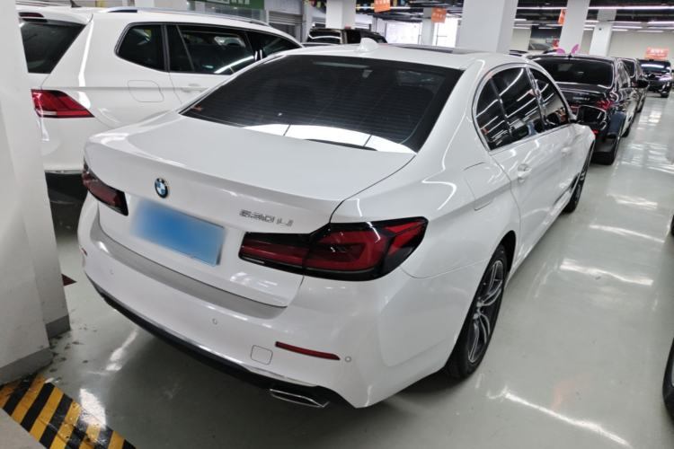 Used BMW 5 Series 2022 Second Facelift 530Li Leading Edition M Sport Package Rear Right 45 Deg