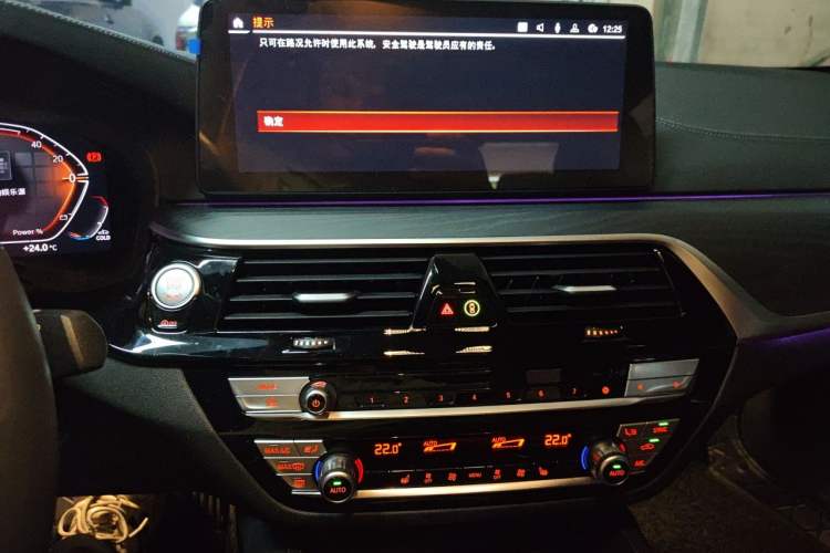 Used BMW 5 Series 2023 530Li Leading Model M Sport Package Audio And AC Panel