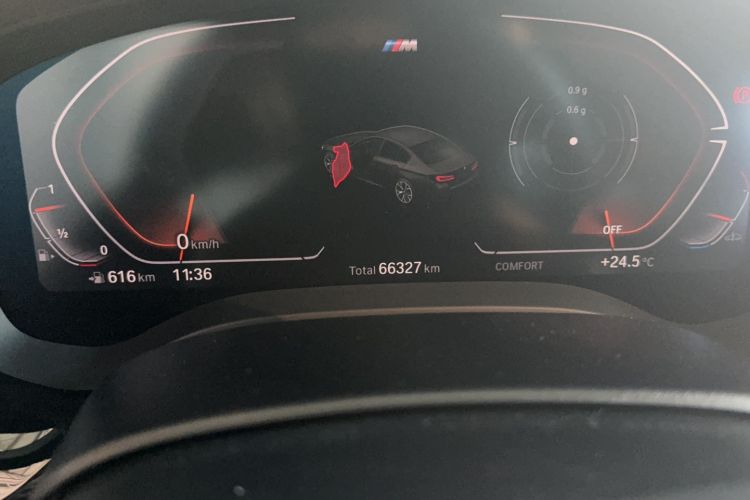 Used BMW 5 Series 2023 530Li xDrive M Sport Package Odometer Close Up