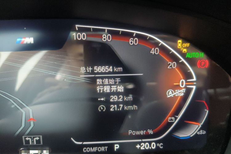 Used BMW 5 Series 2023 530Li Luxury Edition M Sport Package Odometer Close Up