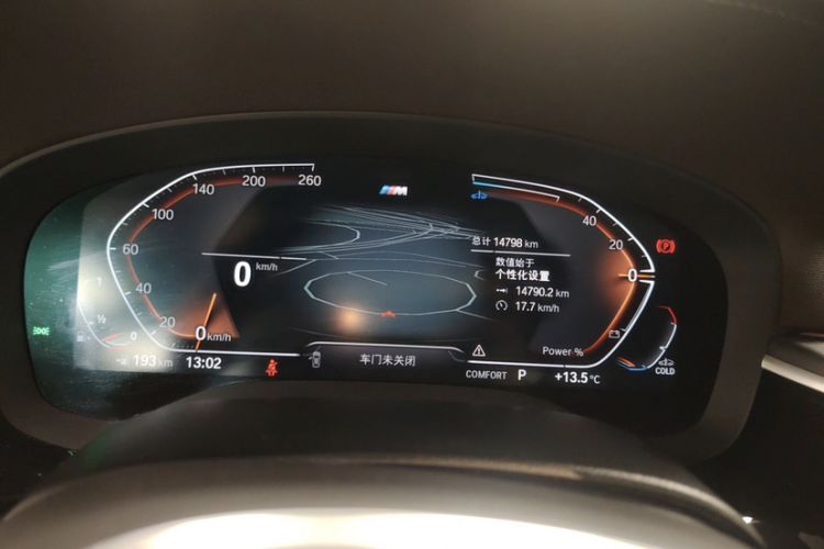 Used BMW 5 Series 2023 530Li Leading Model M Sport Package Odometer Close Up