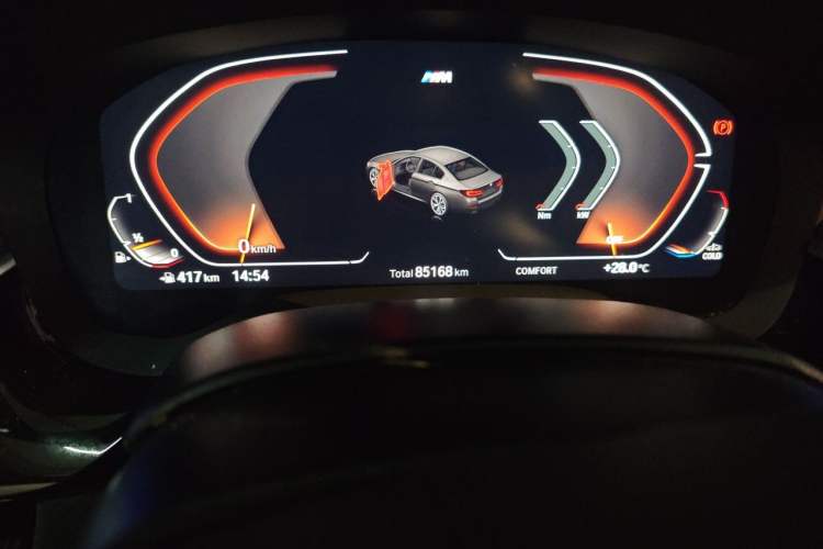 Used BMW 5 Series 2023 530Li Leading Model M Sport Package Odometer Close Up