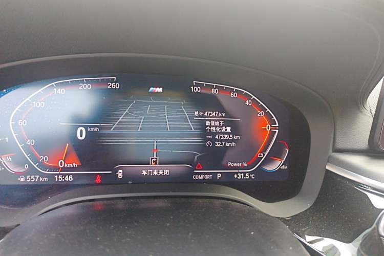 Used BMW 5 Series 2023 530Li Leading Model M Sport Package Odometer Close Up