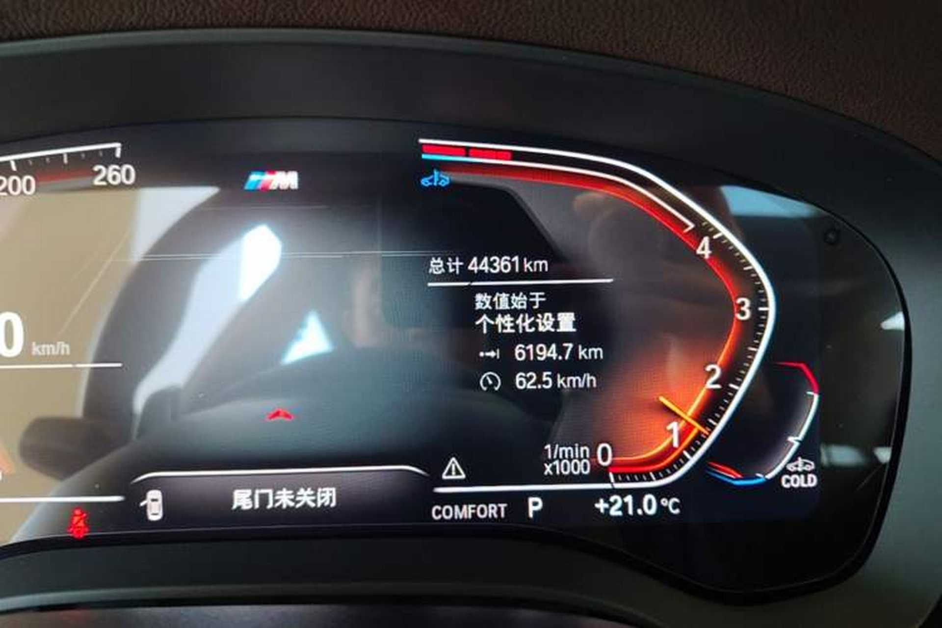 Used BMW 5 Series 2023 530Li Leading Model M Sport Package Odometer Close Up