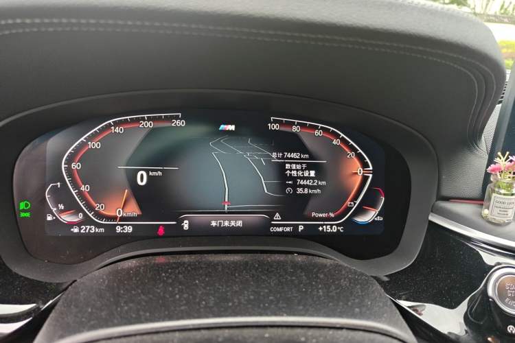 Used BMW 5 Series 2023 530Li Leading Model M Sport Package Odometer Close Up