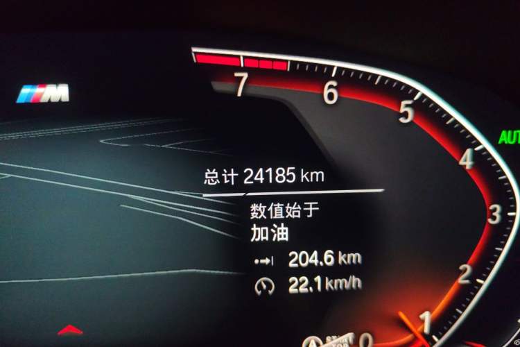 Used BMW 5 Series 2023 530Li Leading Model M Sport Package Odometer Close Up