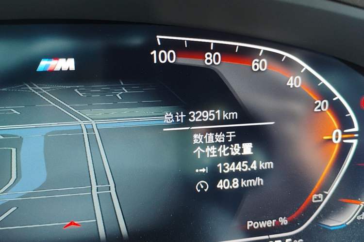 Used BMW 5 Series 2023 530Li Leading Model M Sport Package Odometer Close Up