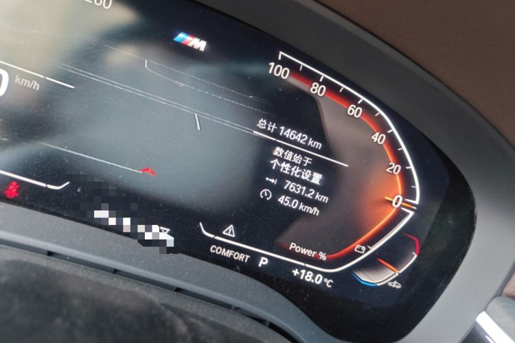 Used BMW 5 Series 2023 530Li Leading Model M Sport Package Odometer Close Up