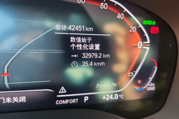 Used BMW 5 Series 2023 Restyled 530Li Leading Edition M Sport Package Odometer Close Up