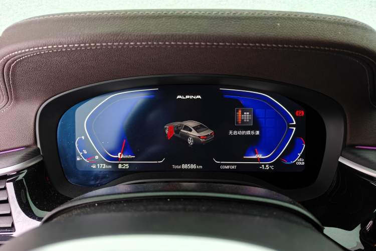 Used BMW 5 Series 2023 530Li Luxury Edition M Sport Package Odometer Close Up